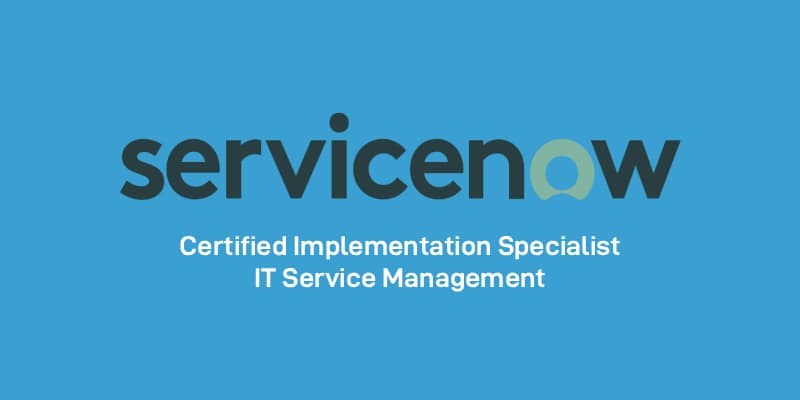 Couverture du mock ServiceNow ITSM Implementation Specialist